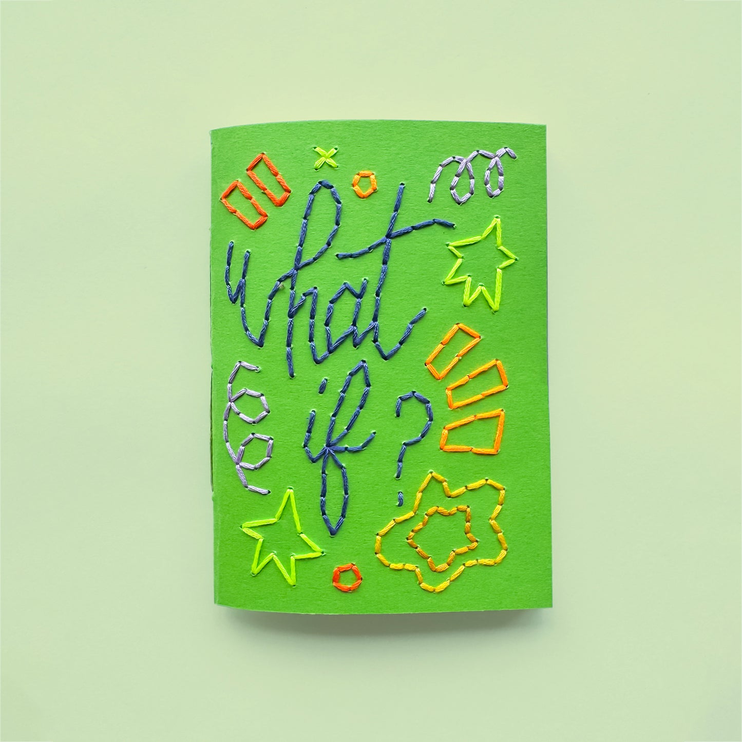 What If embroidery notebook