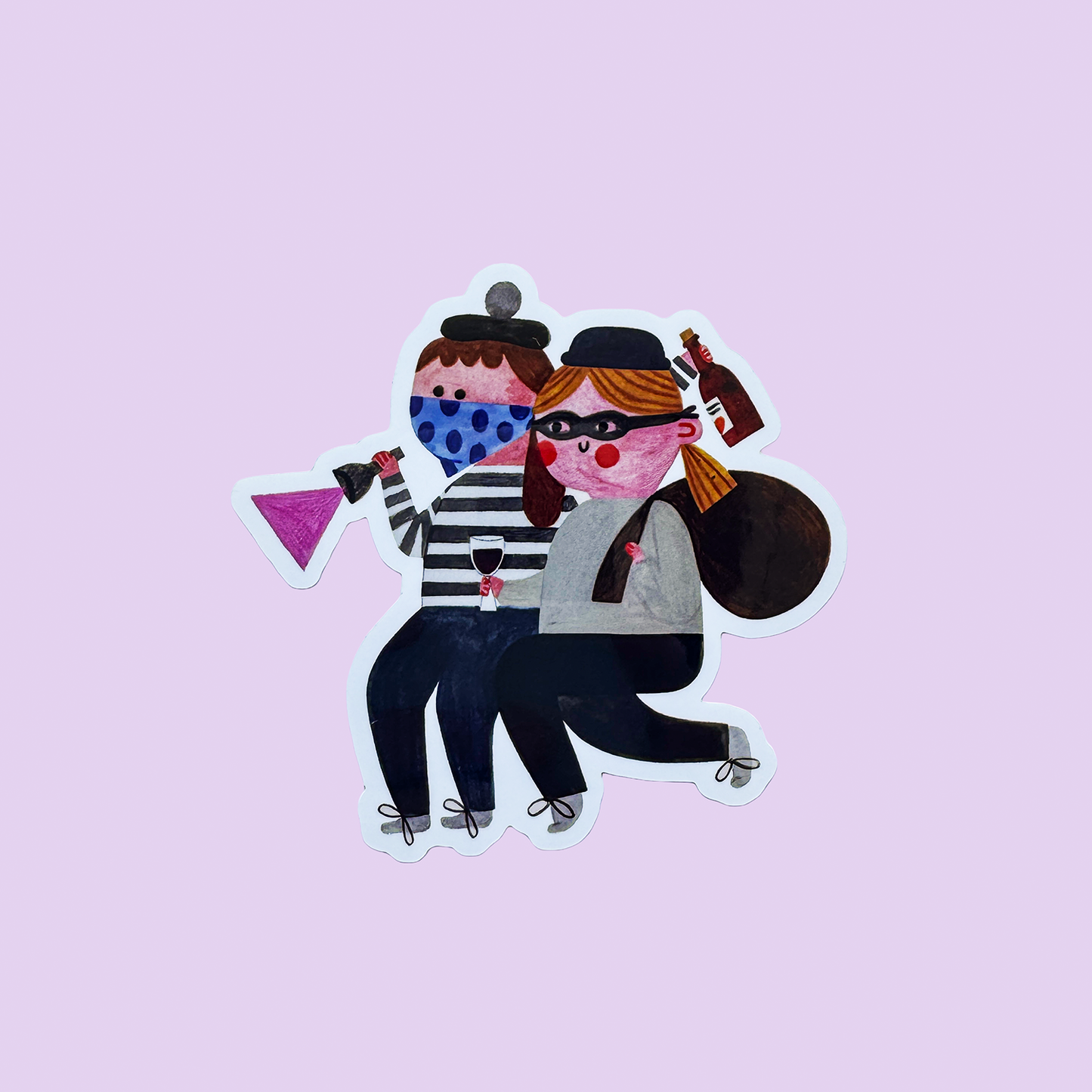 PARTNERS IN WINE sticker