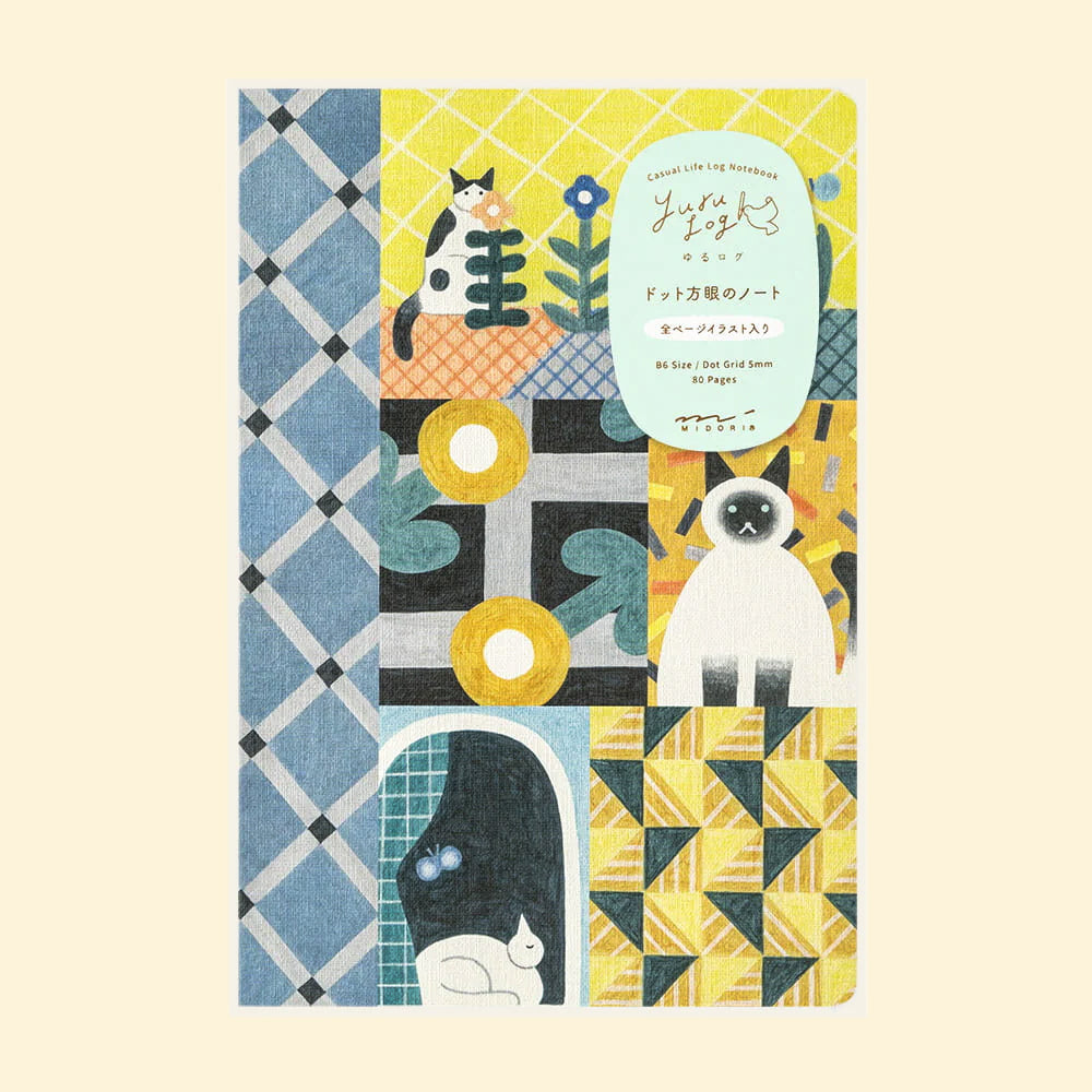 Yuru Log Notebook B6 Cat
