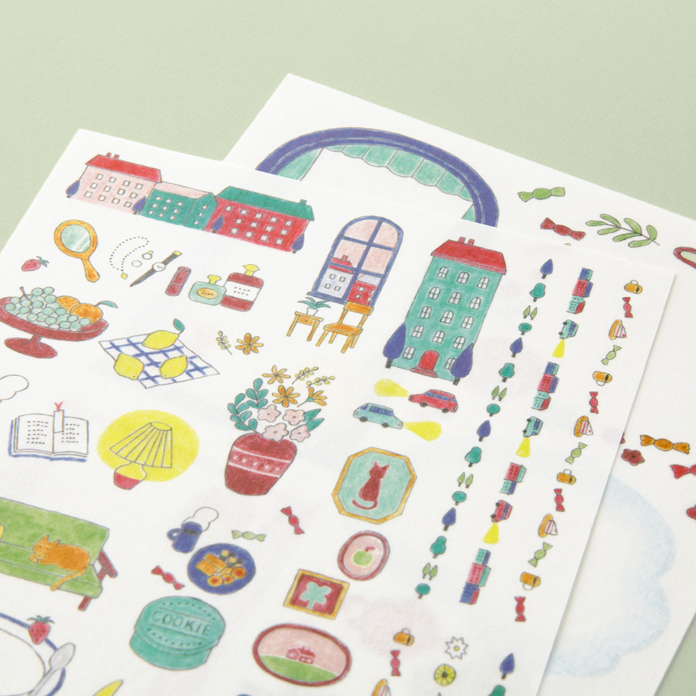 Yuru Log Sticker Two Sheets Daily Life