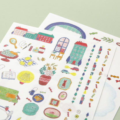 Yuru Log Sticker Two Sheets Daily Life
