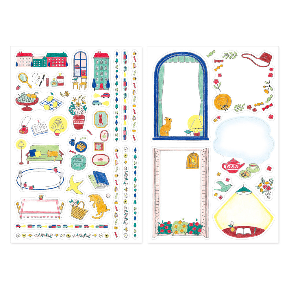 Yuru Log Sticker Two Sheets Daily Life