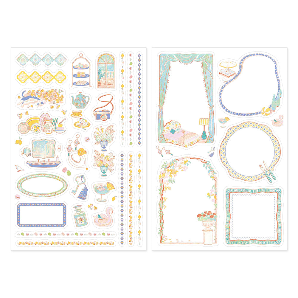 Yuru Log Sticker Two Sheets Travel & Hotel