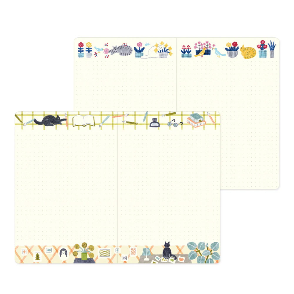 Yuru Log Notebook B6 Cat
